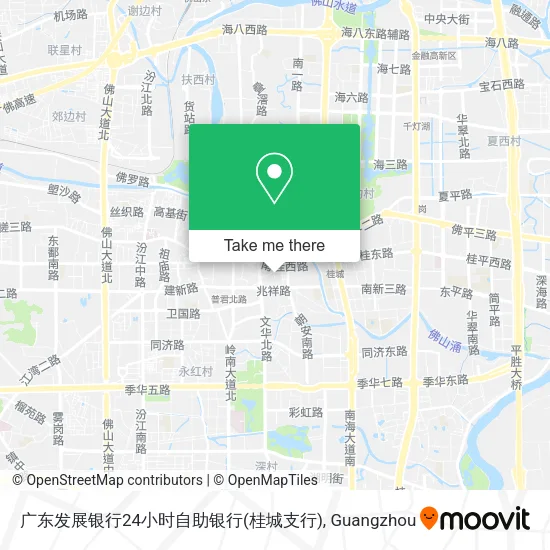广东发展银行24小时自助银行(桂城支行) map