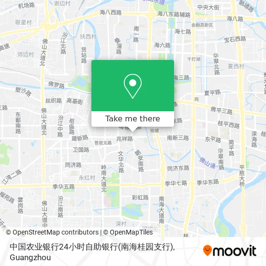 中国农业银行24小时自助银行(南海桂园支行) map
