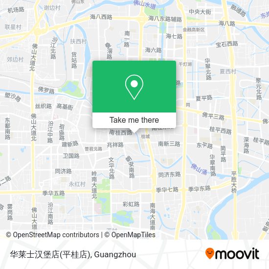 华莱士汉堡店(平桂店) map