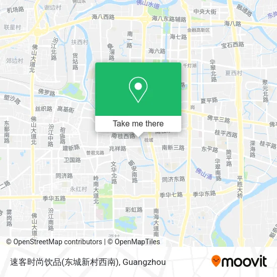 速客时尚饮品(东城新村西南) map