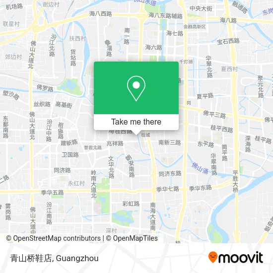 青山桥鞋店 map