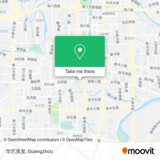 华艺美发 map
