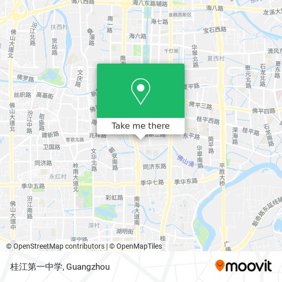 桂江第一中学 map