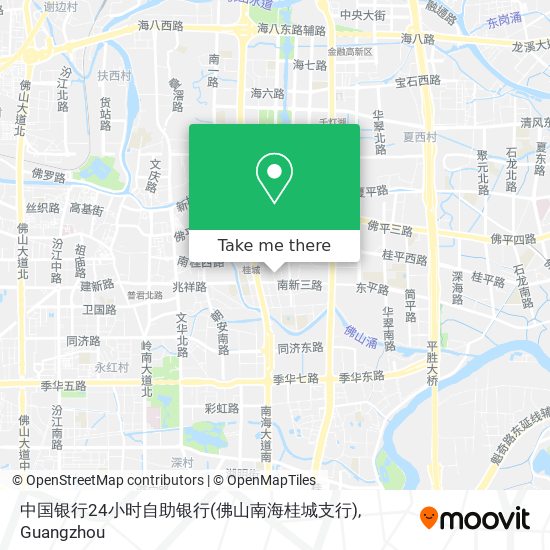 中国银行24小时自助银行(佛山南海桂城支行) map