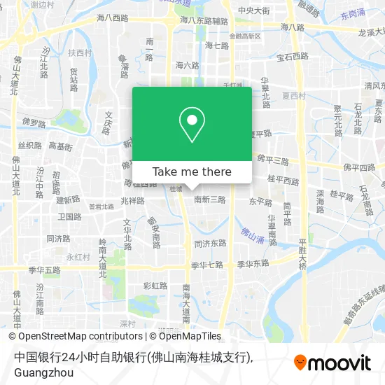 中国银行24小时自助银行(佛山南海桂城支行) map