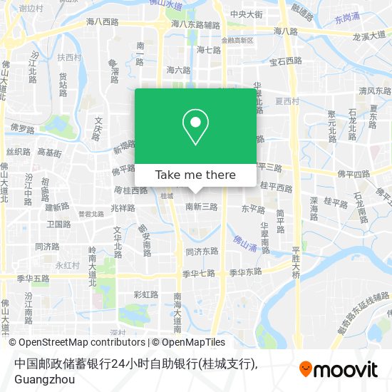 中国邮政储蓄银行24小时自助银行(桂城支行) map