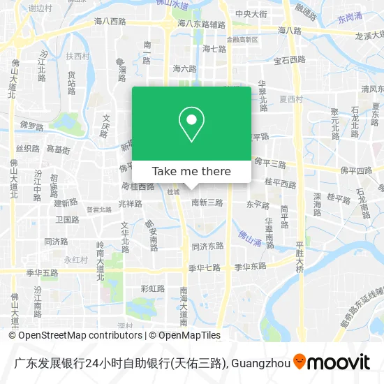 广东发展银行24小时自助银行(天佑三路) map