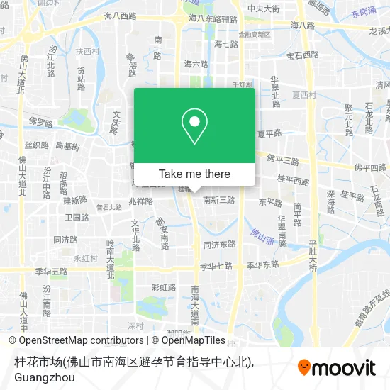 桂花市场(佛山市南海区避孕节育指导中心北) map