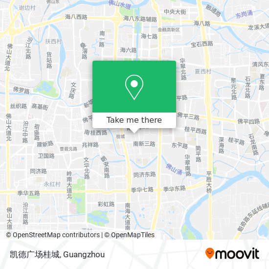 凯德广场桂城 map