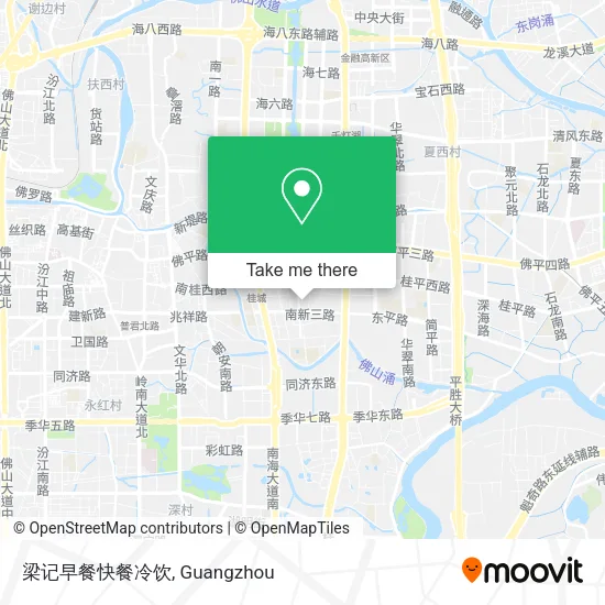 梁记早餐快餐冷饮 map