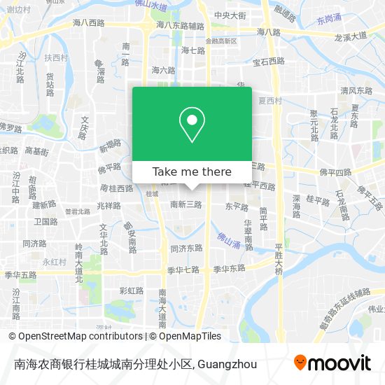 南海农商银行桂城城南分理处小区 map