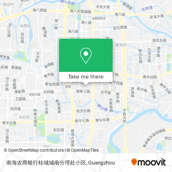 南海农商银行桂城城南分理处小区 map