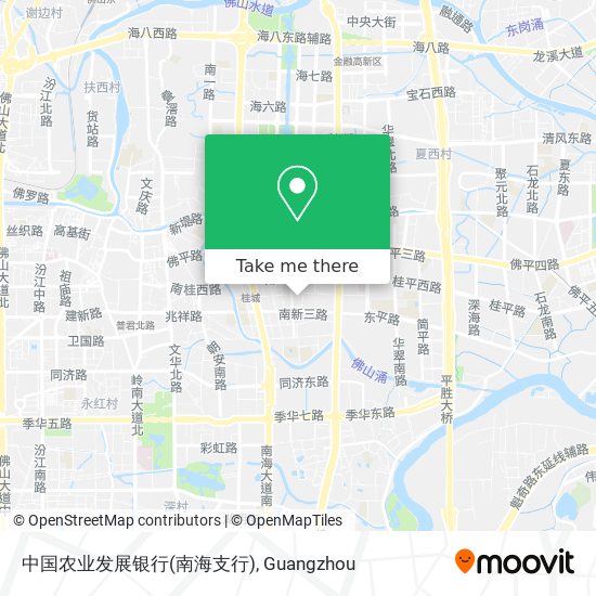 中国农业发展银行(南海支行) map
