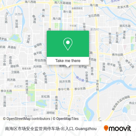 南海区市场安全监管局停车场-出入口 map