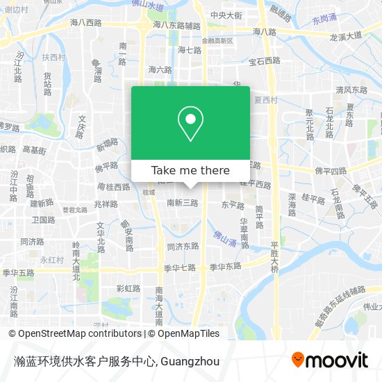 瀚蓝环境供水客户服务中心 map
