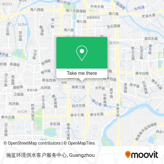 瀚蓝环境供水客户服务中心 map