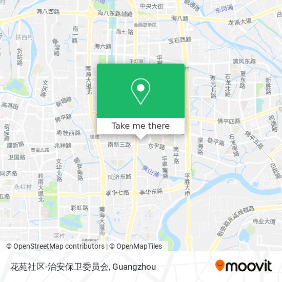 花苑社区-治安保卫委员会 map
