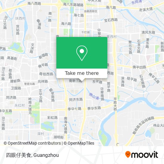 四眼仔美食 map