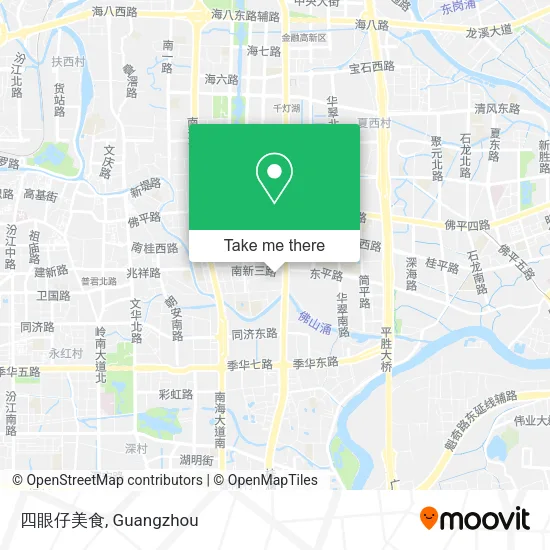 四眼仔美食 map