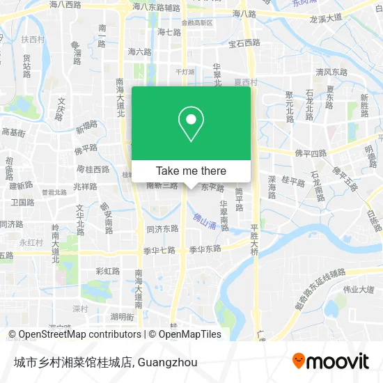 城市乡村湘菜馆桂城店 map