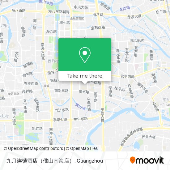 九月连锁酒店（佛山南海店） map