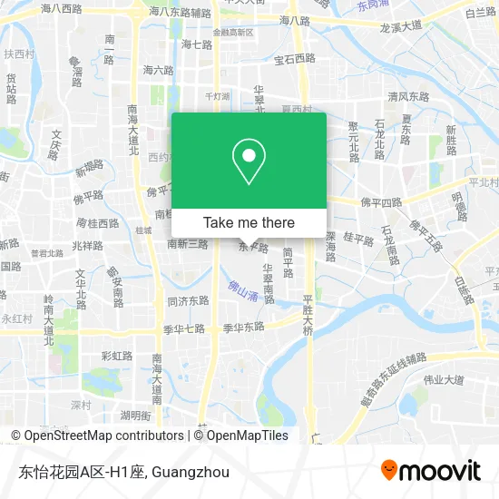 东怡花园A区-H1座 map