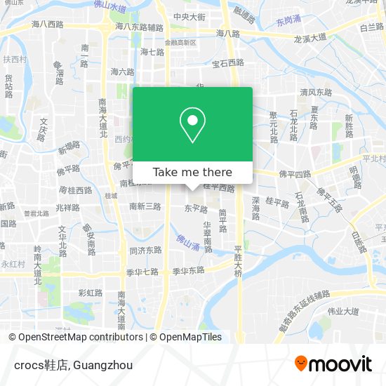crocs鞋店 map