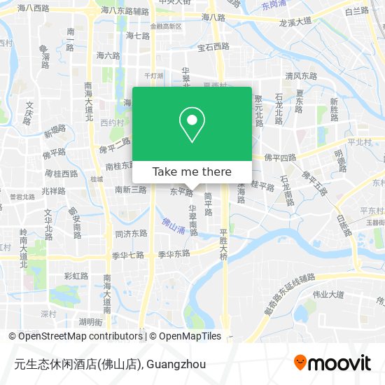 元生态休闲酒店(佛山店) map
