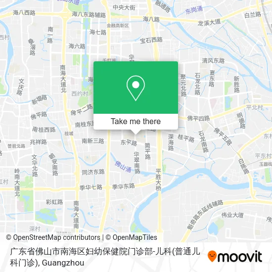 广东省佛山市南海区妇幼保健院门诊部-儿科(普通儿科门诊) map