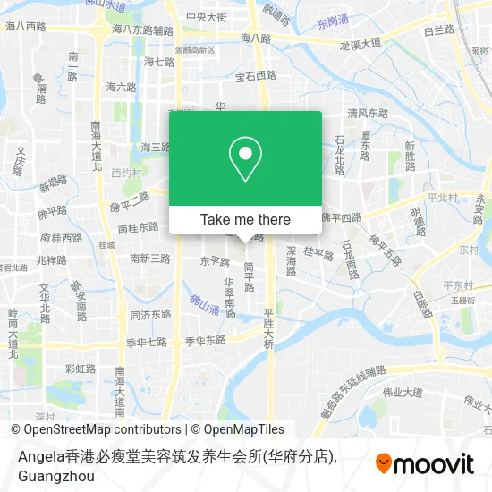 Angela香港必瘦堂美容筑发养生会所(华府分店) map