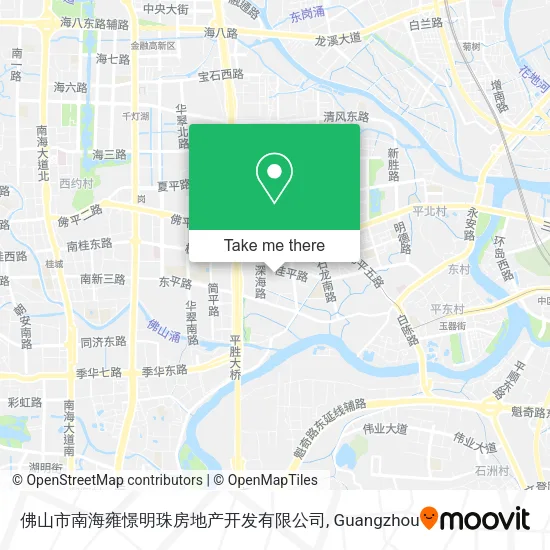 佛山市南海雍憬明珠房地产开发有限公司 map