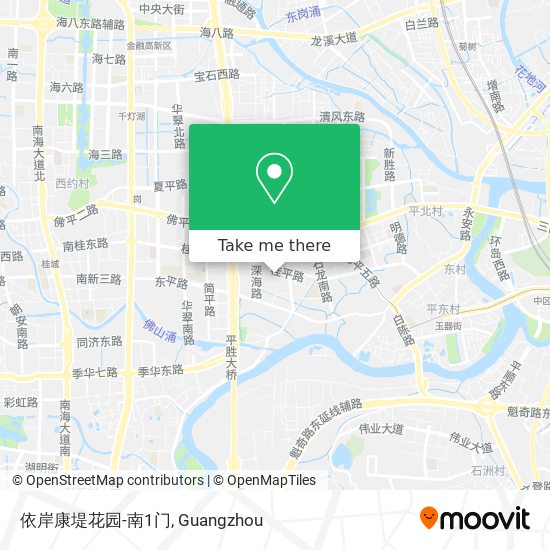 依岸康堤花园-南1门 map