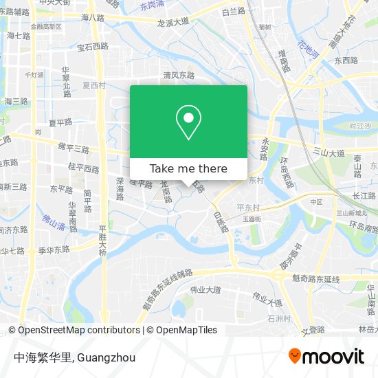 中海繁华里 map