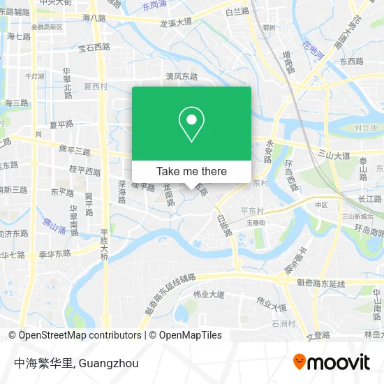 中海繁华里 map