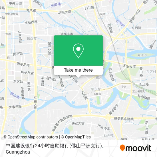中国建设银行24小时自助银行(佛山平洲支行) map