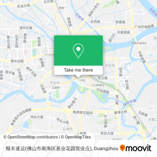 顺丰速运(佛山市南海区基业花园营业点) map