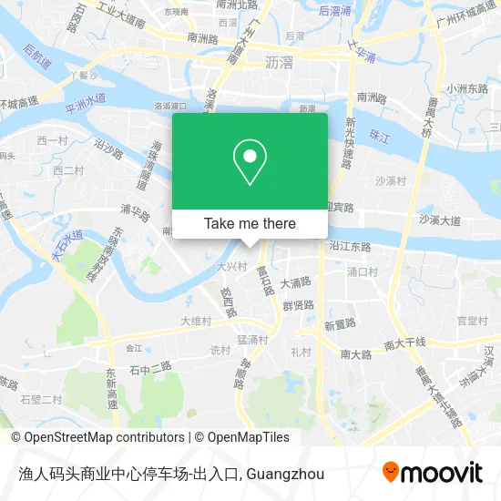 渔人码头商业中心停车场-出入口 map