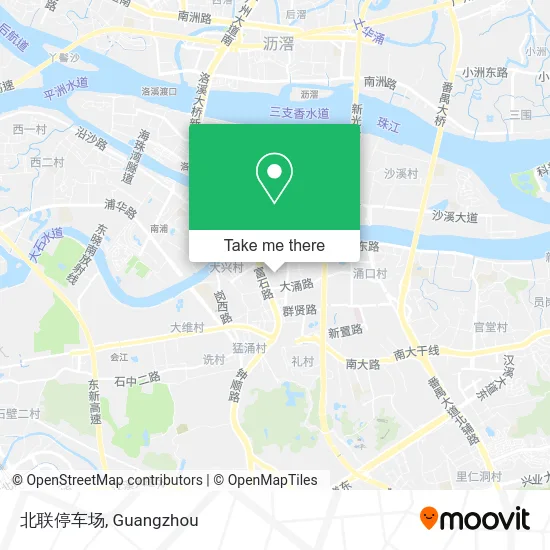 北联停车场 map