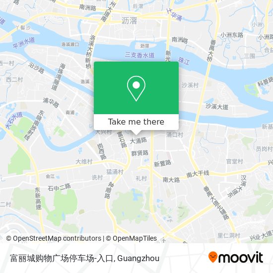 富丽城购物广场停车场-入口 map