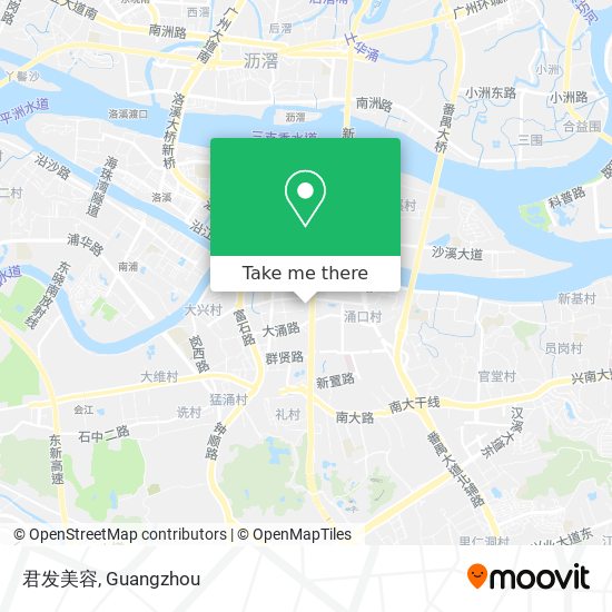 君发美容 map