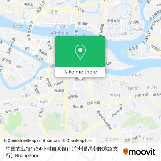 中国农业银行24小时自助银行(广州番禺朝阳东路支行) map