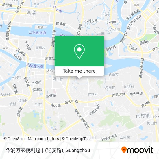 华润万家便利超市(迎宾路) map