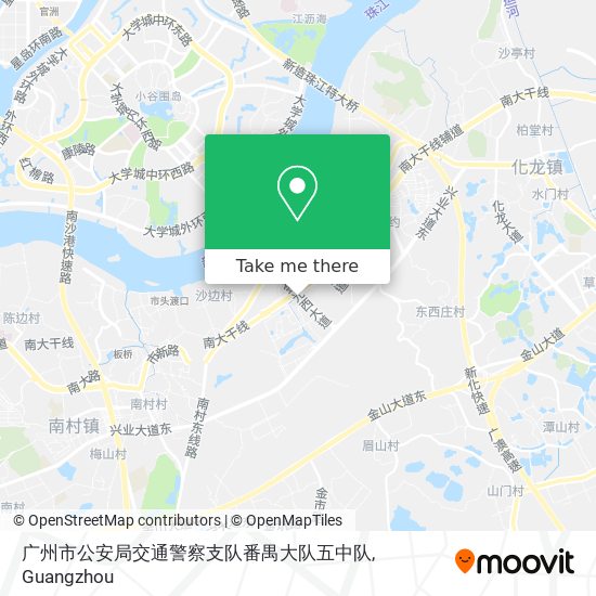 广州市公安局交通警察支队番禺大队五中队 map