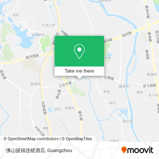 佛山骏福连锁酒店 map