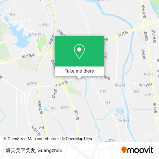 辉英美容美发 map