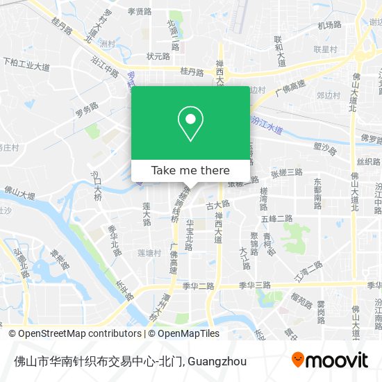 佛山市华南针织布交易中心-北门 map