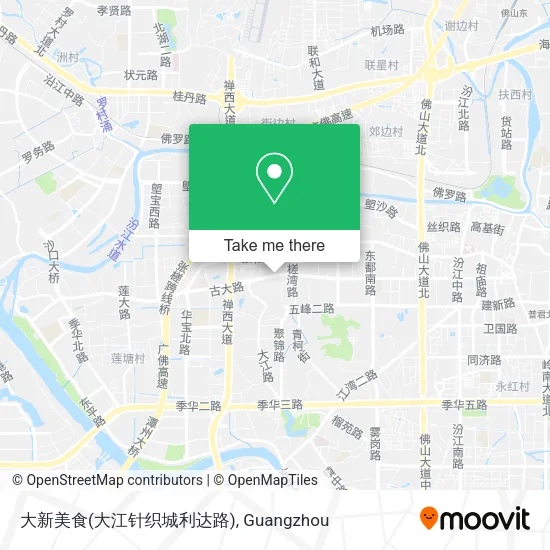 大新美食(大江针织城利达路) map