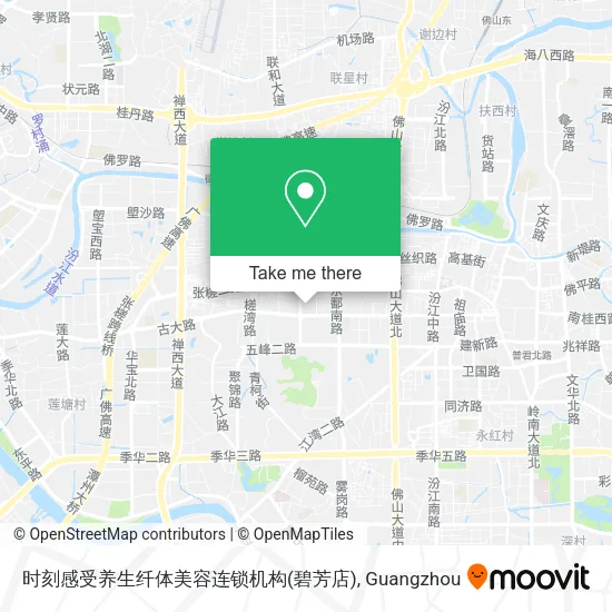 时刻感受养生纤体美容连锁机构(碧芳店) map