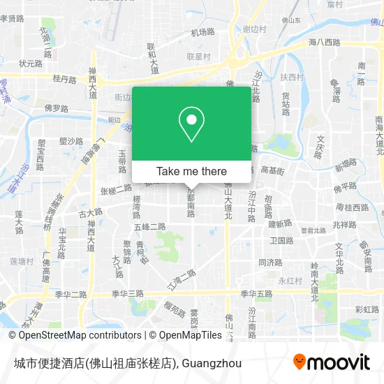 城市便捷酒店(佛山祖庙张槎店) map