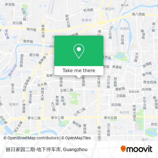 丽日家园二期-地下停车库 map